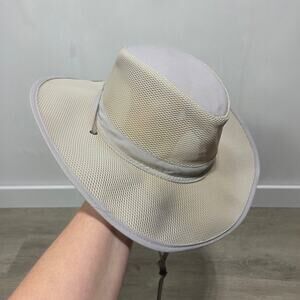 Stetson No Fly Zone Mesh Brim Safari Hat Khaki Size Large/XL